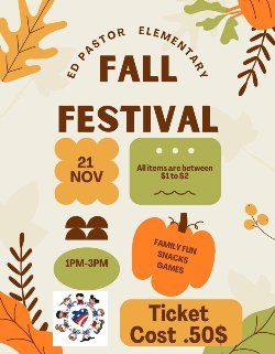 Flyer about the fall festival
